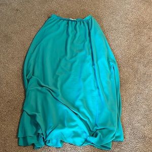 Turquoise maxi skirt